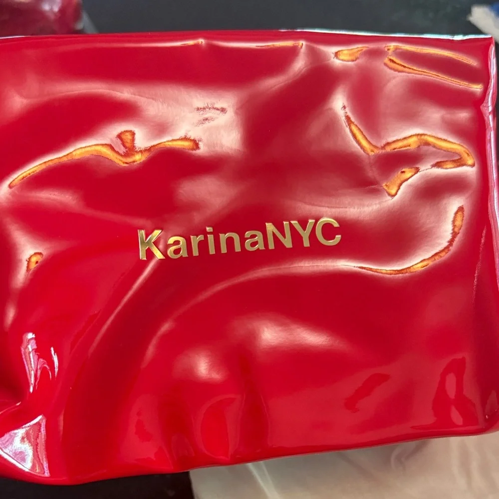 Karina NYC Glow Team makeup 💄 bag NEW